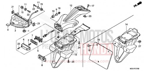 FEU ARRIERE CBR600FB de 2011